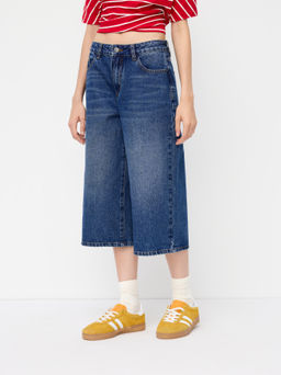 Cider - Denim Low Rise Pocket Capri Jeans