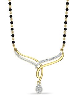 DISHIS - 22k BIS Hallmark Yellow Gold and Diamond Tanmaniya Pendant