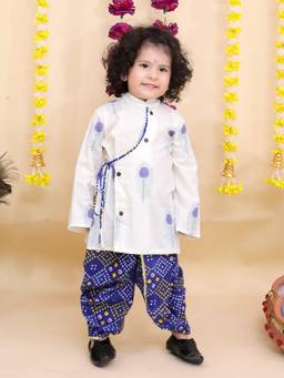 KID1 - Kanha Kurta and Dhoti-Blue