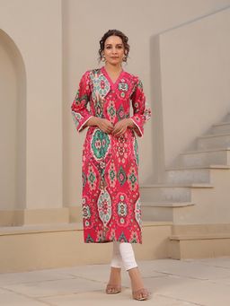 Rain & Rainbow - Pink Cotton Kurta