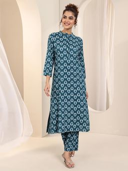 Libas - Teal Rayon Co-Ord Set