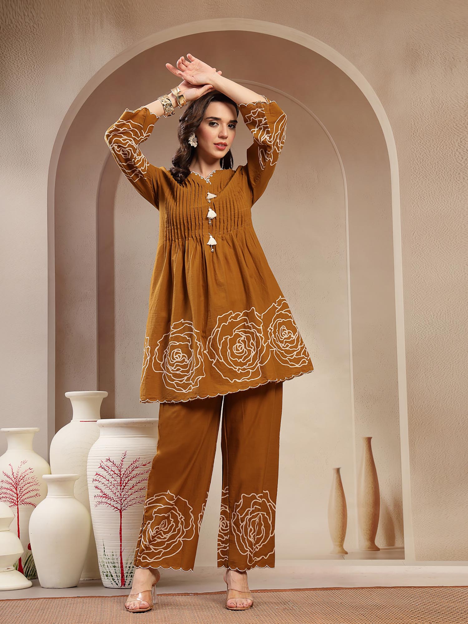 stylum Mustard Cotton Co-Ord Set-picture-21