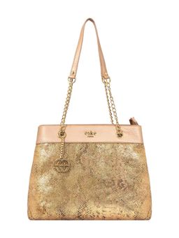 Eske - Lucie Chain Tote Light Gold Python