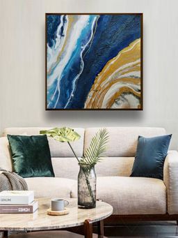 The Art House - Abstract Painting Multicolor (30X30 Inches)