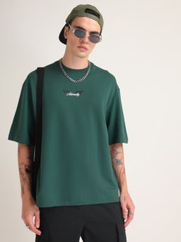 Weezy - Emerald Green Adversity Angel Oversized T-Shirt
