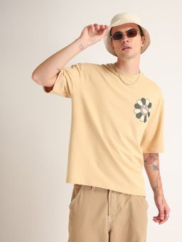 Weezy - Beige Sk8 Oversized T-Shirt
