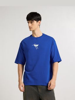Weezy - Premium Royal Blue Its Okay Oversized T-Shirt