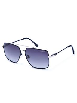 HASHTAG EYEWEAR - Unisex Full Rim Polarized & 100 UV Protected Aviator Blue Lens Sunglasses (59)
