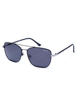 HASHTAG EYEWEAR - Unisex Full Rim Polarized & 100 UV Protected Navigator Grey Lens Sunglasses (59)