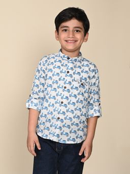 Lil Pitaara - Full Sleeves Blue Shirt