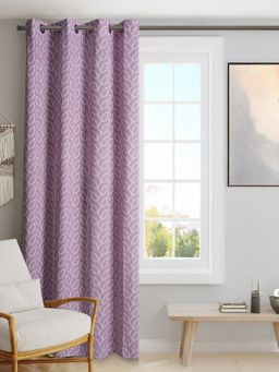 BLANC9 - Branchlet Purple Polyester Cotton Curtain