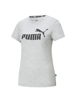 Puma - ESS Logo Womens Gray T-Shirts