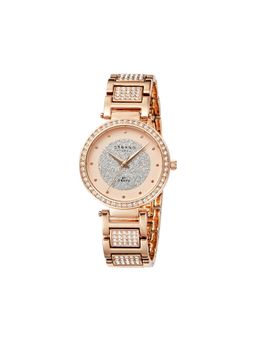 Strand by Obaku - Brooke Rosette Glitter Dial With Crystals Womens Watch - S713LXVVSV-DB