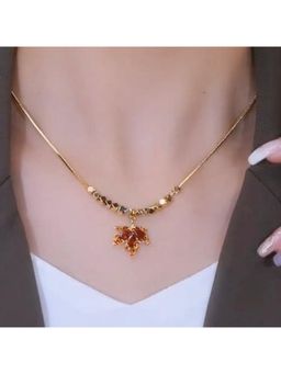 Salty - Women Red Scarlet Swirl Necklace