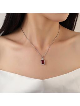 Salty - Women Red Ruby Gem Necklace