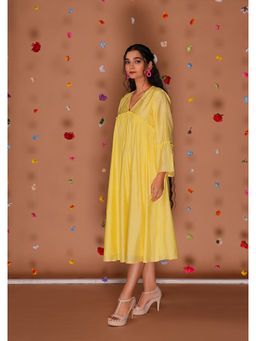 Tangerine by ASFA - Yellow Midi Dress