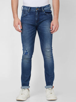 Spykar - Low Rise Slim Fit Blue Jeans for Men