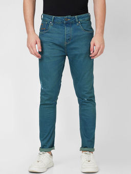 Spykar - Mid Rise Regular Fit Green Jeans for Men