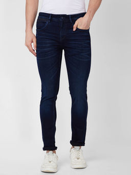 Spykar - Mid Rise Regular Fit Blue Jeans for Men