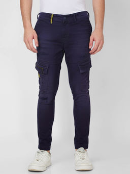 Spykar - Mid Rise Regular Fit Blue Jeans for Men