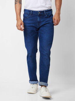 Spykar - Mid Rise Comfort Fit Blue Jeans for Men