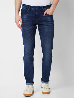 Spykar - Low Rise Slim Fit Blue Jeans for Men