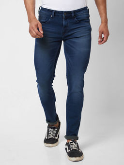 Spykar - Low Rise Slim Fit Blue Jeans for Men