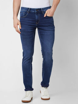 Spykar - Low Rise Slim Fit Blue Jeans for Men