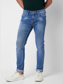 Spykar - Low Rise Slim Fit Blue Jeans for Men