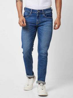 Spykar - Low Rise Slim Fit Blue Jeans for Men