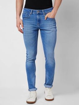 Spykar - Low Rise Slim Fit Blue Jeans for Men