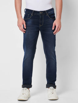 Spykar - Low Rise Slim Fit Blue Jeans for Men