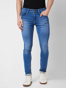 Spykar - Low Rise Slim Fit Blue Jeans for Men
