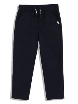 Tommy Hilfiger - Boys Navy Blue Solid Trouser