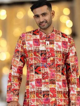 TATTVA - Multi-Color Abstract Kurta