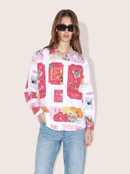 Freehand - Women Relaxed Fit Tom and Jerry Printed Shirt