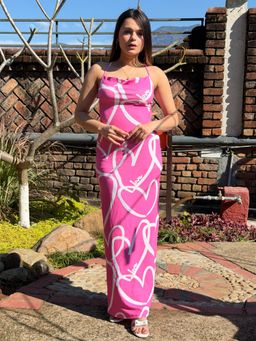 Tandul - Women Pink Printed Bodycon Dress