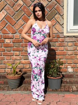 Tandul - Women Purple Floral Printed Dress