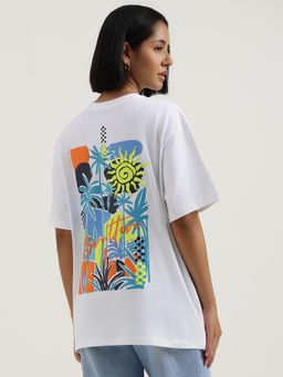 United Colors of Benetton - Women Round Neck Printed T-Shirt