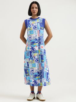 United Colors of Benetton - Women Round Neck Printed Dress