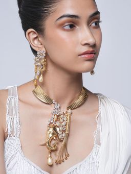 CAO JEWELLERY - Heavy Elephant Golden Jewellery Set