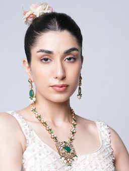 CAO JEWELLERY - Long Green Antique Polish Jewellery Set