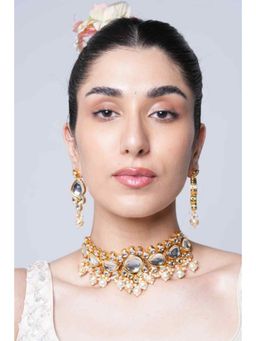 CAO JEWELLERY - Plastic Kundan Jewellery Set