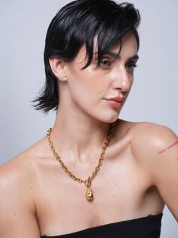 CAO JEWELLERY - Water Drop Link Chain Pendant Necklace