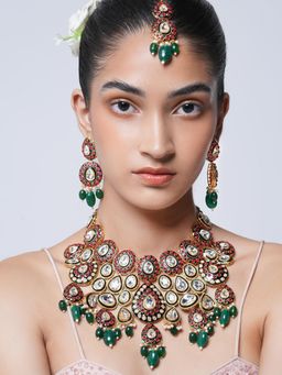 CAO JEWELLERY - Heavy Bridal Polki Jewellery Set