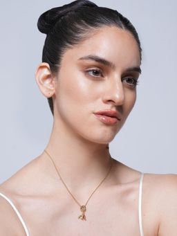CAO JEWELLERY - Zircon Camera Globe Diamond Necklace