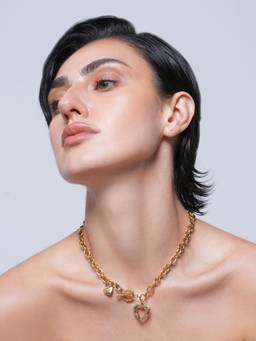 CAO JEWELLERY - Lariat Heart Necklace