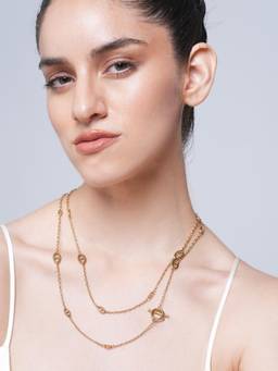 CAO JEWELLERY - Pig Nose Charm Long Chain