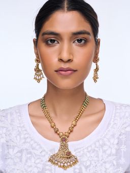 CAO JEWELLERY - Designer Antique Leaf Jewellery Set