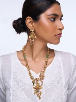 CAO JEWELLERY - Premium Lakshmi Antique Jewellery Set
